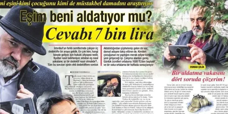 Dedektif Osman Çelik Sabah Gazetesi Röportajı!